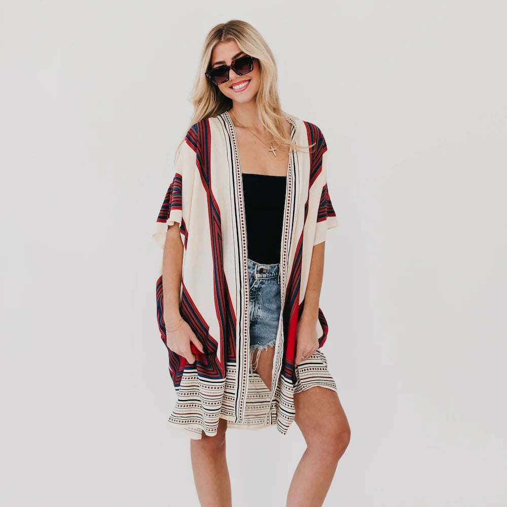 In The City Of Paradise Kimono - Panoply Beauty 