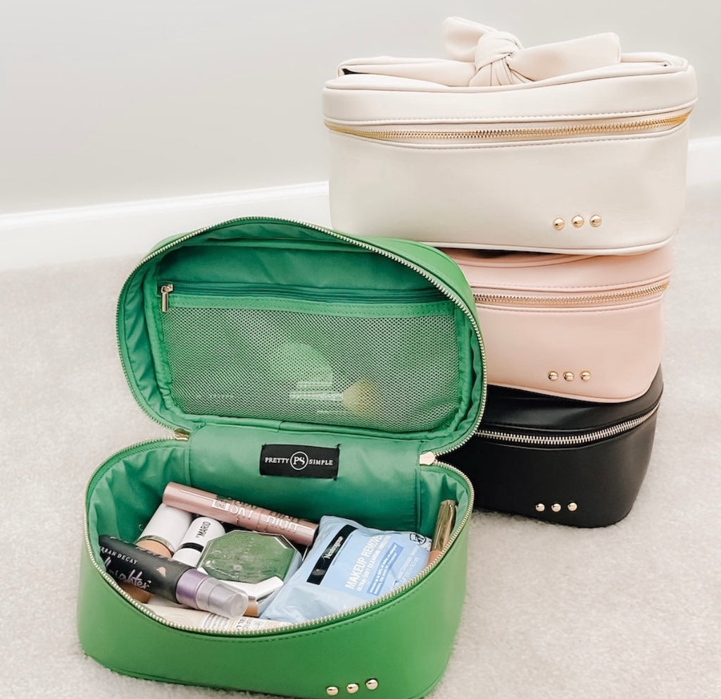 Madelyn Bow Makeup Bag - Panoply Beauty 