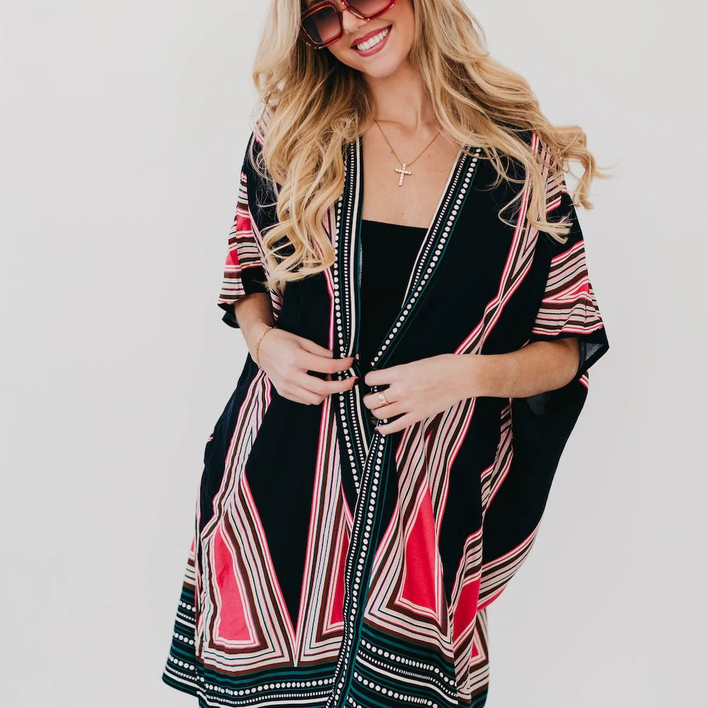 In The City Of Paradise Kimono - Panoply Beauty 