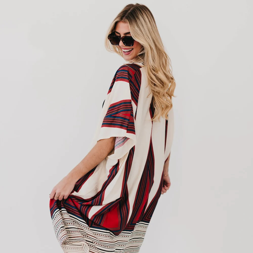 In The City Of Paradise Kimono - Panoply Beauty 