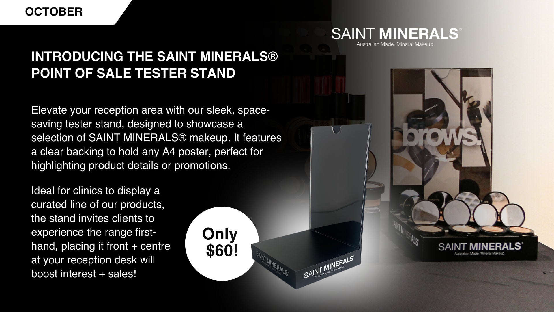 SAINT MINERALS Point Of Sale Stand