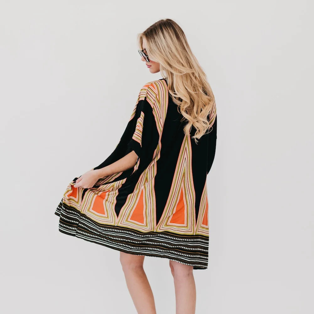 In The City Of Paradise Kimono - Panoply Beauty 
