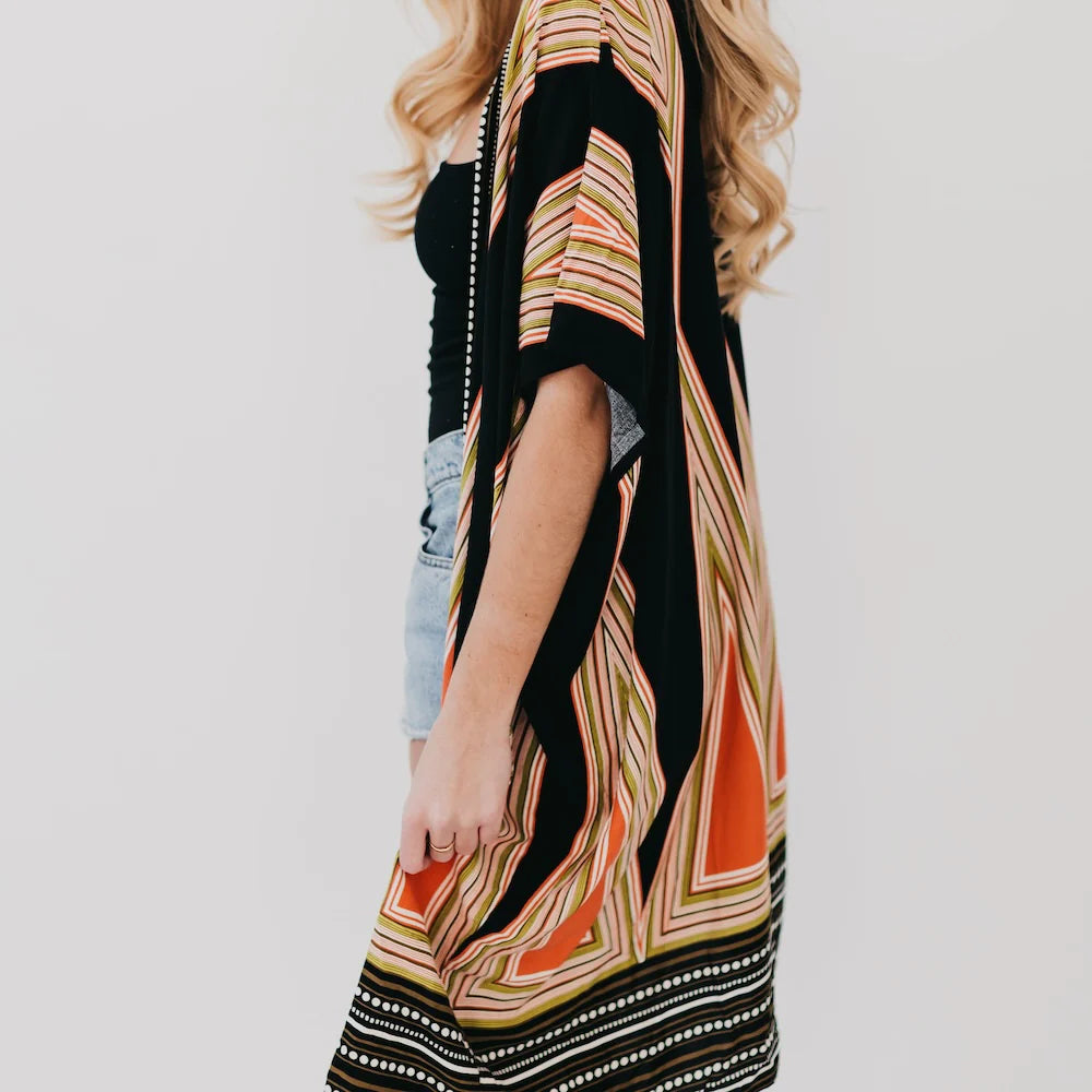In The City Of Paradise Kimono - Panoply Beauty 