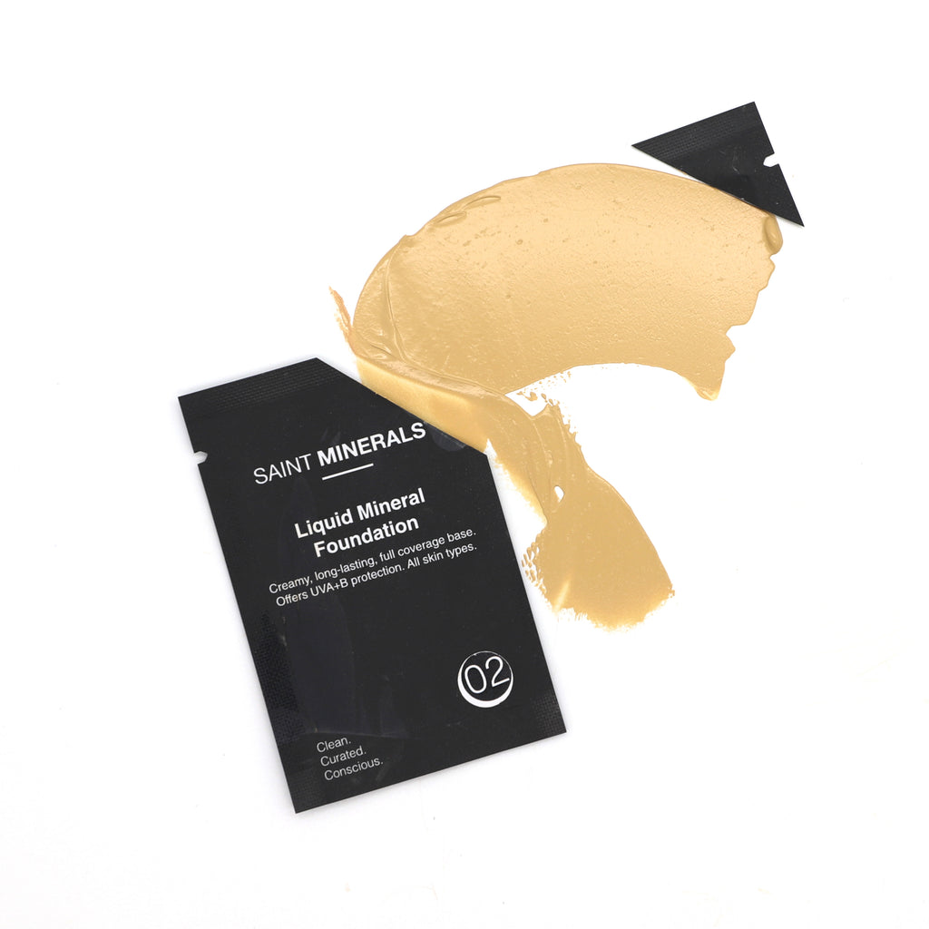 Sampling Foundation In Store SAINT MINERALS Liquid Foundation- SAMPLE – Panoply Beauty